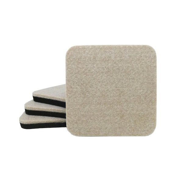 12 PC Soft Furniture Sliders Pads Magic Movers Floor Wood Carpet Floor  Protector