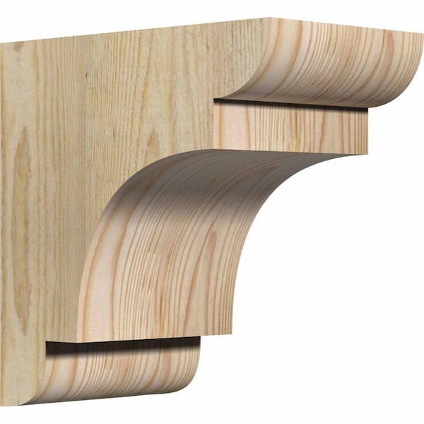 Ekena Millwork 6 in. x 10 in. x 10 in. Douglas Fir New Brighton Rough Sawn Corbel