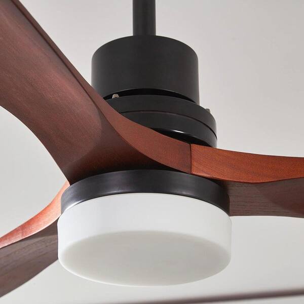Matte Black Finished Smart Ceiling Fan 