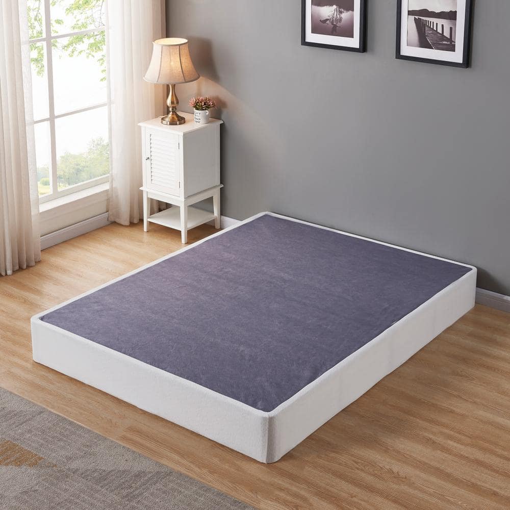 White King Metal Frame Mattress Box Spring with Polyester Cover