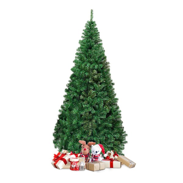 Gymax 7 ft. Green Holiday Season PVC Artificial Christmas Tree Indoor Outdoor Stand