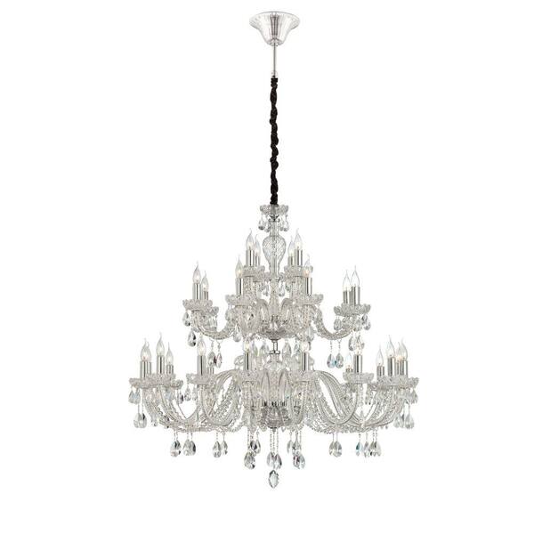Eurofase Providence Collection 28-Light Clear Chandelier-DISCONTINUED
