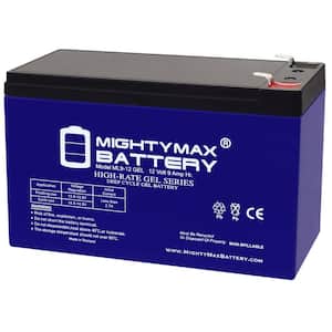 12V 9AH GEL F2 Replacement Battery Compatible with HR-1234W