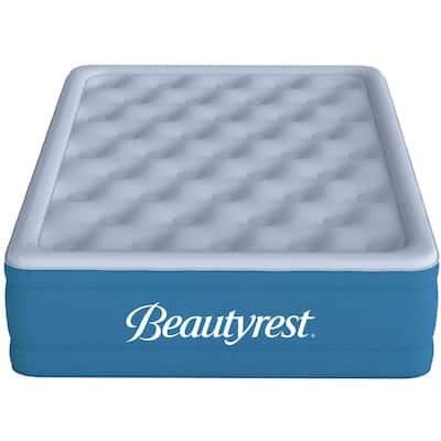 SensAir 20 in. Queen Size Luxury Raised Air Mattress, Built-In Pump, Cooling Top