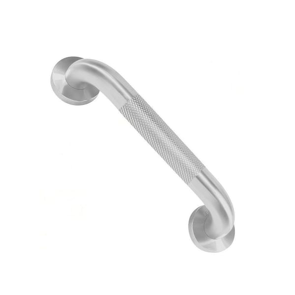 12 in. x 1.25 in. Concealed Screw Shower Grab Bar Anti Slip Bathroom Hand Rail Safety Support Stainless Steel in Silver