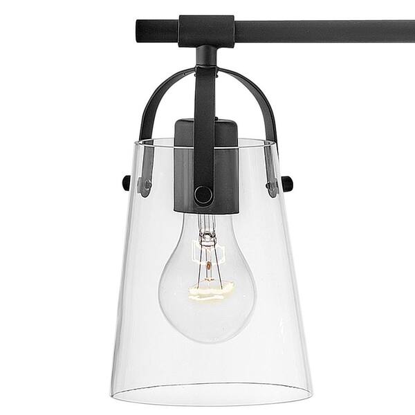 HINKLEY - Foster 22.75 in. 3-Light Black Vanity Light