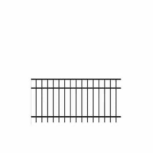 Peak Products Modular Fencing 76 in. H Matte Black Aluminum Hard Surface  Post for a 6 ft. H Outdoor Privacy Fence System 2481 - The Home Depot