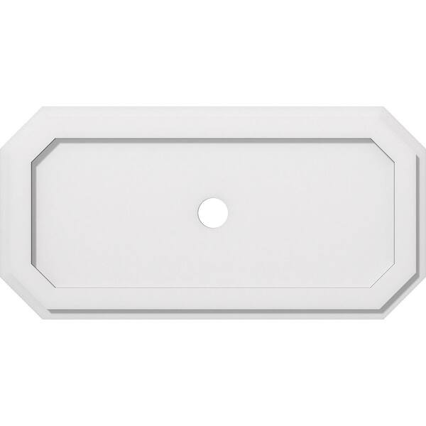 Ekena Millwork 28 in. W x 14 in. H x 2 in. ID x 1 in. P Emerald Architectural Grade PVC Contemporary Ceiling Medallion