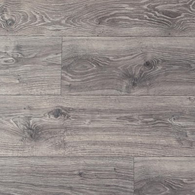 12 mm T x 9-1/2 in. W x 50-2/3 in. L Fairville White Oak Water Resistant Laminate Flooring (19.95 sq. ft./case)