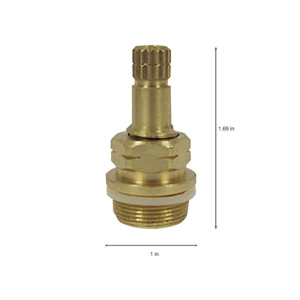 1 1/2 in. 16 pt Broach Hot Side Stem for Royal Brass Replaces U185R
