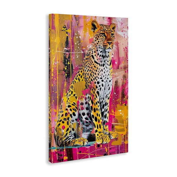 Urban Abstraction Cheetah by LSR Design Studio Unframed Abstract Graphic Art Print 30 in. x 20 in.