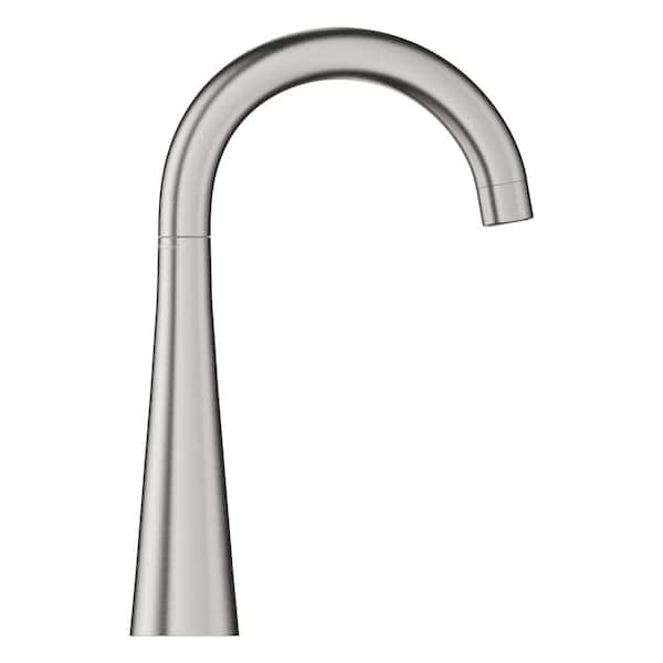 GROHE Single-Handle Beverage Faucet (Cold Water Only) with Filter Function in SuperSteel Infinity Finish 30026DC2 - The Depot