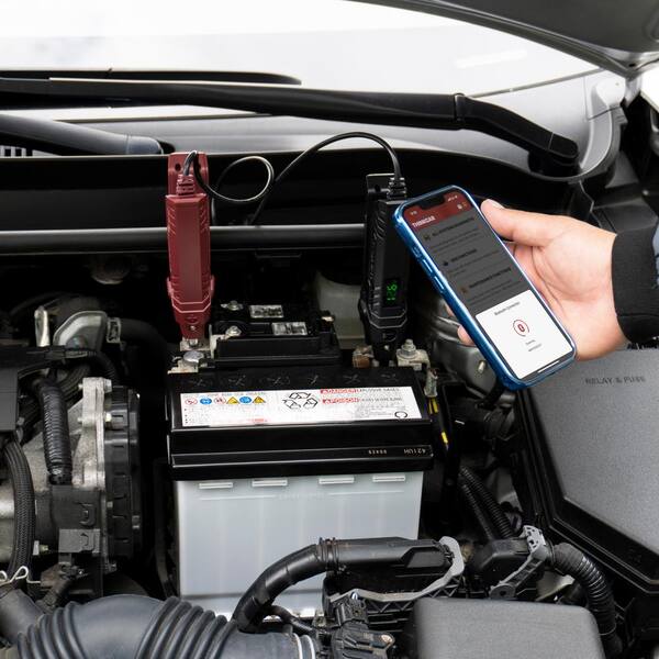 Bluetooth Battery Tester Clips for Vehicle Diagnostic THINKEASY
