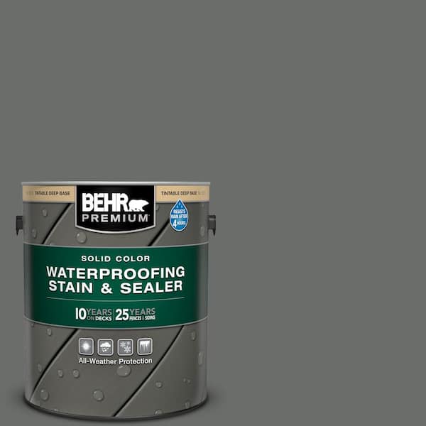 BEHR PREMIUM 1 gal. #PPU25-03 Shadows Solid Color Waterproofing Exterior Wood Stain and Sealer