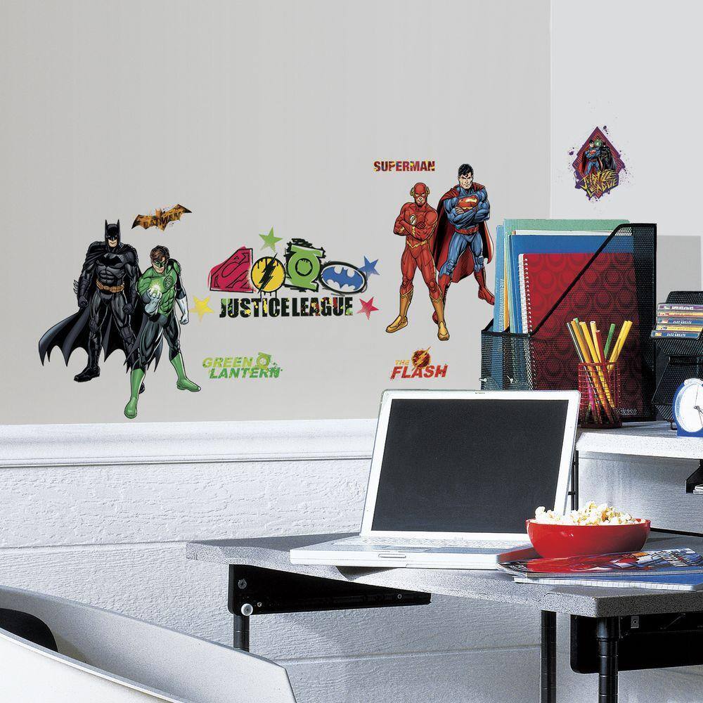 RoomMates 5 in. x 11.5 in. Justice League Peel and Stick Wall Decal ...