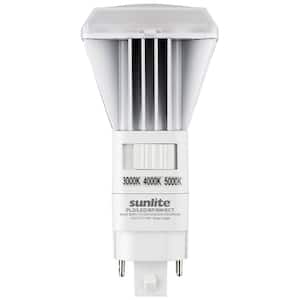 18-Watt Replacement LED Vertical G24D Base CCT PLV Recessed Ballast Bypass Light Bulb 30K/40K/50K Selectable (1-Pack)