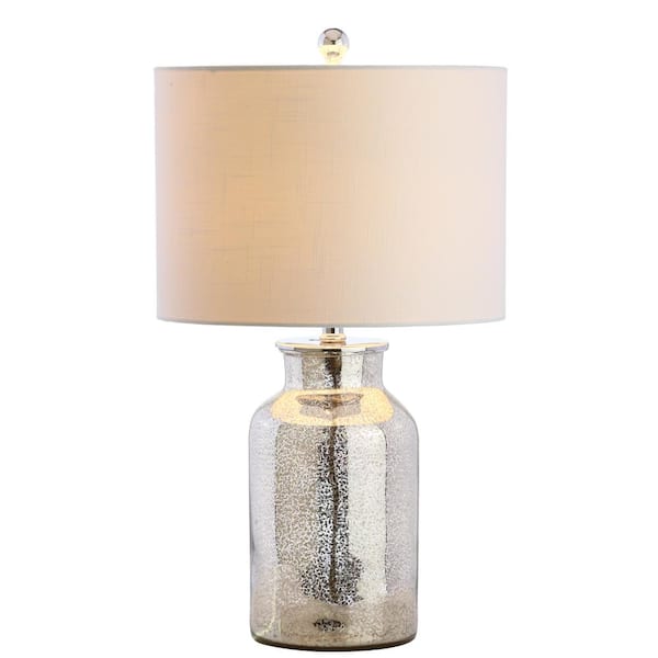 Esmee 24.5 in. Mercury Silver Mercury Glass Table Lamp