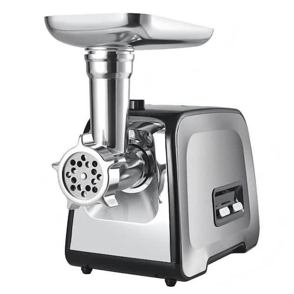 Electric Meat Mincer with Stainless Steel Blades and 3 Grinding Plates, Sausage Maker Kit for Home