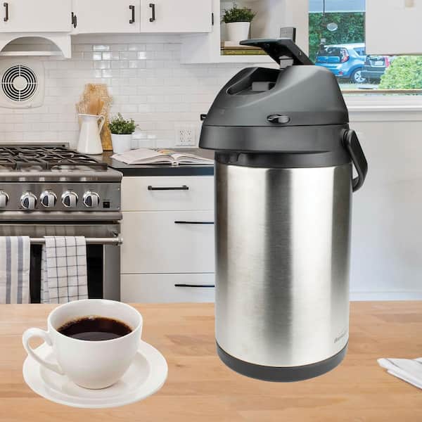 2L/3L/5L Tea Coffee Air Pot Flask Pump Action Vacuum Insulated Carry Handle  DIY