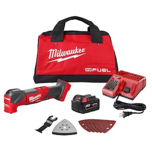 M18 FUEL 18-Volt Lithium-Ion Cordless Brushless Oscillating Multi-Tool Kit with one 5.0 Ah Battery, Charger and Tool Bag