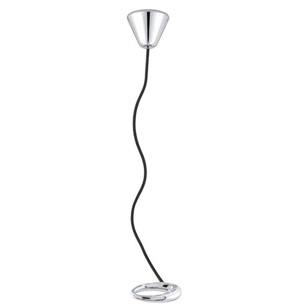Eurofase Fusion Collection 78.5 in. Chrome & Black LED Floor Lamp-DISCONTINUED