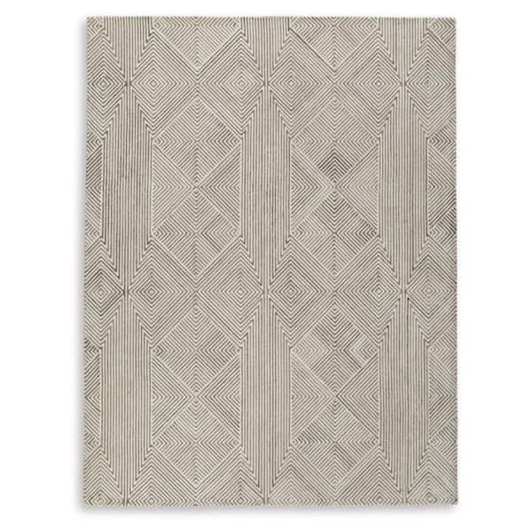 Jadott Beige 8 ft. x 10 ft. Geometric Area Rug
