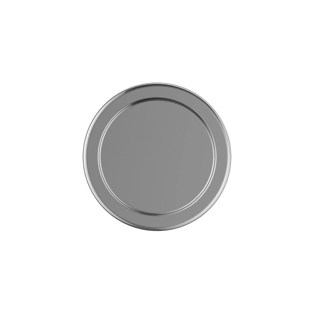 Polished Chrome Round Cabinet Knob with Mounting Hardware