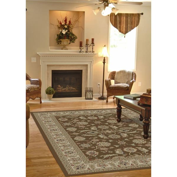 Jewel Antep Brown 8 ft. x 10 ft. Area Rug