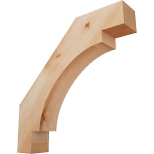 3 1/2''W x 18''D x 18''H Merced Smooth Knee Brace, Western Red Cedar