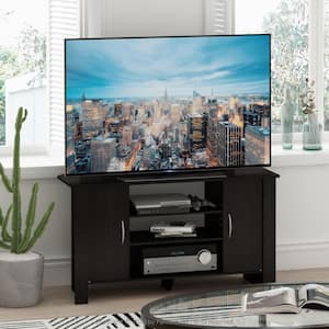 Econ 42 in. Espresso Wood TV Stand with 6 Drawer Fits TVs Up to 50 in. with Open Storage