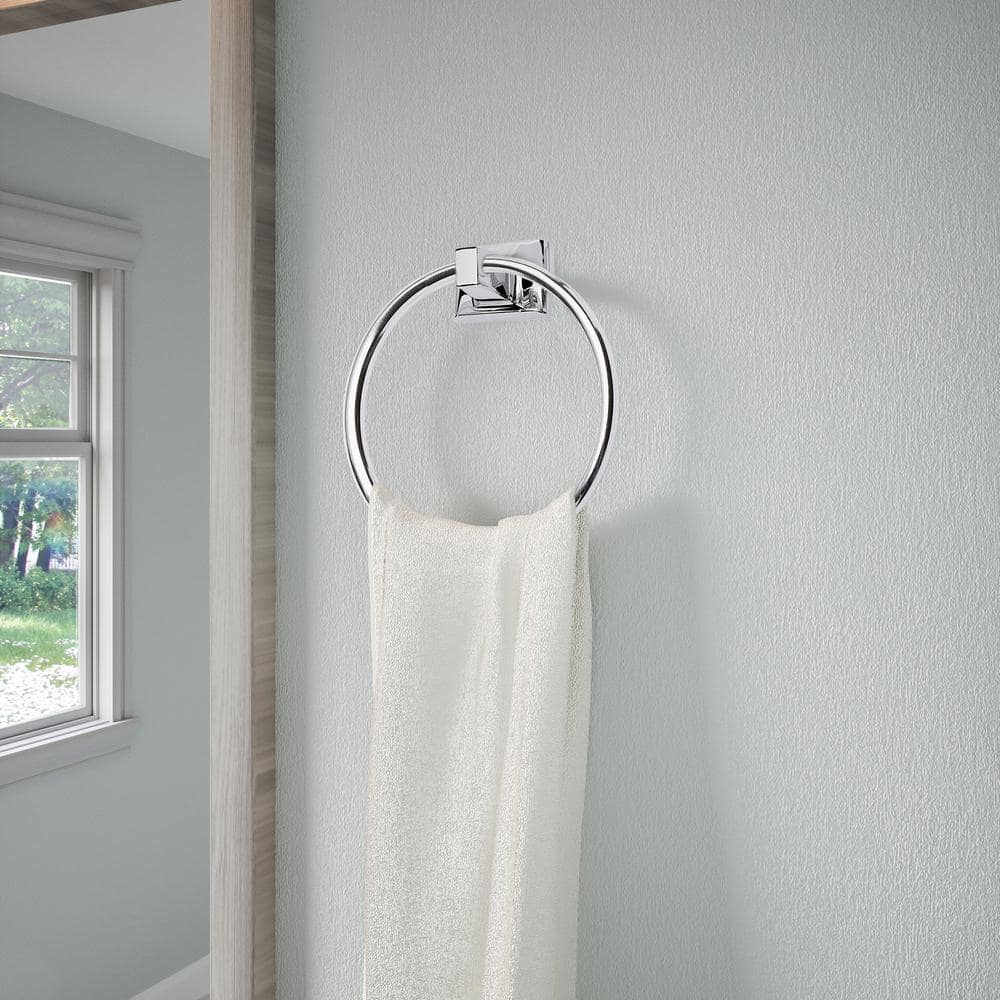 Millbridge Polished Chrome Wall Mounted Towel Ring
