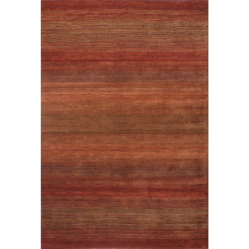 Contempo Rust 4 ft. x 6 ft. (36 x 56) Solid Contemporary Accent Rug