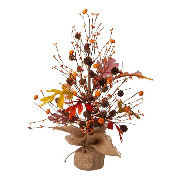 Glitzhome 20 in. H Harvest Table Tree Decor 2005500020 - The Home Depot