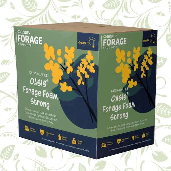 Oasis Midnight Floral Foam Standard Brick - 3 x 4 x 9 Twin Pack