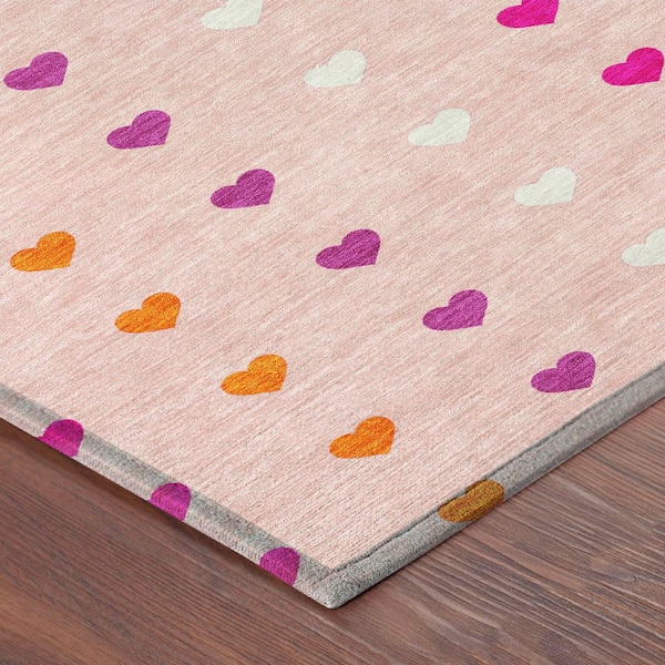 Chantille Machine Washable Indoor/Outdoor Abstract ACN2510 Pink 5 ft. x 7 ft. 6 in. Area Rug