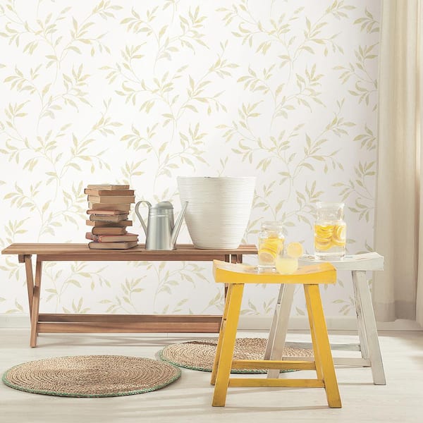 Sanibel Cream Trail Paper Strippable Roll (Covers 56.4 sq. ft.)