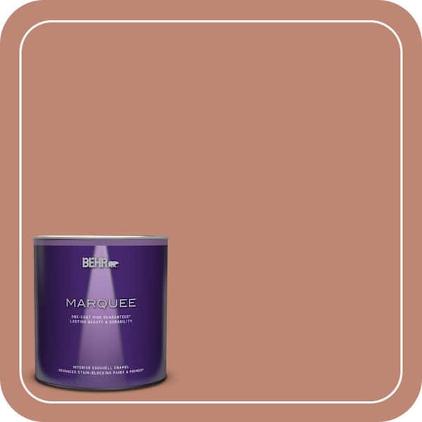 BEHR MARQUEE 1 qt. #PPU2-09 Ginger Rose Eggshell Enamel Interior Paint & Primer