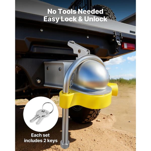 VEVOR Trailer Hitch Lock Kit Fits for 1-7/8 in., 2 in., 2-5/16 in VEVOR Trailer Hitch Lock Kit Fits for 1-7/8 in., 2 in., 2-5/16 in