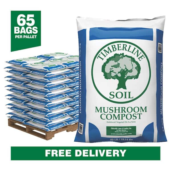 1 cu. ft. Mushroom Compost (Pallet of 65 Bags)
