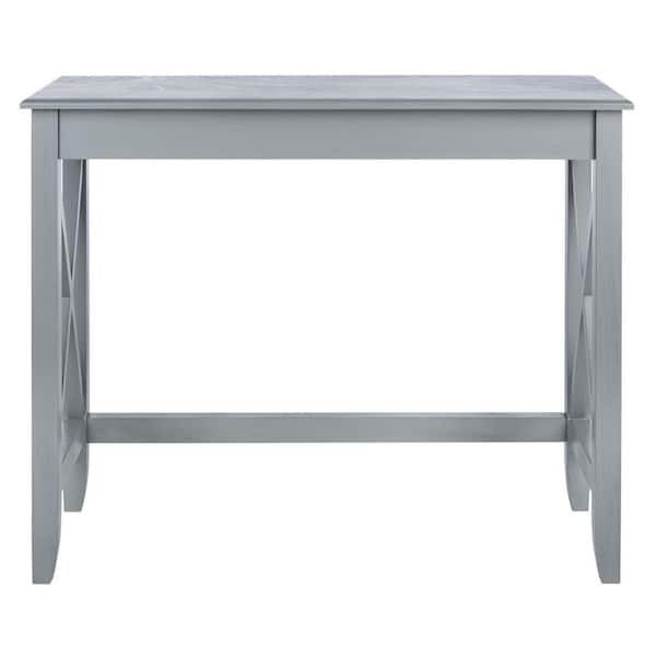 SAFAVIEH Kaytee 35.8 in. Rustic Gray Wood Writing Desk