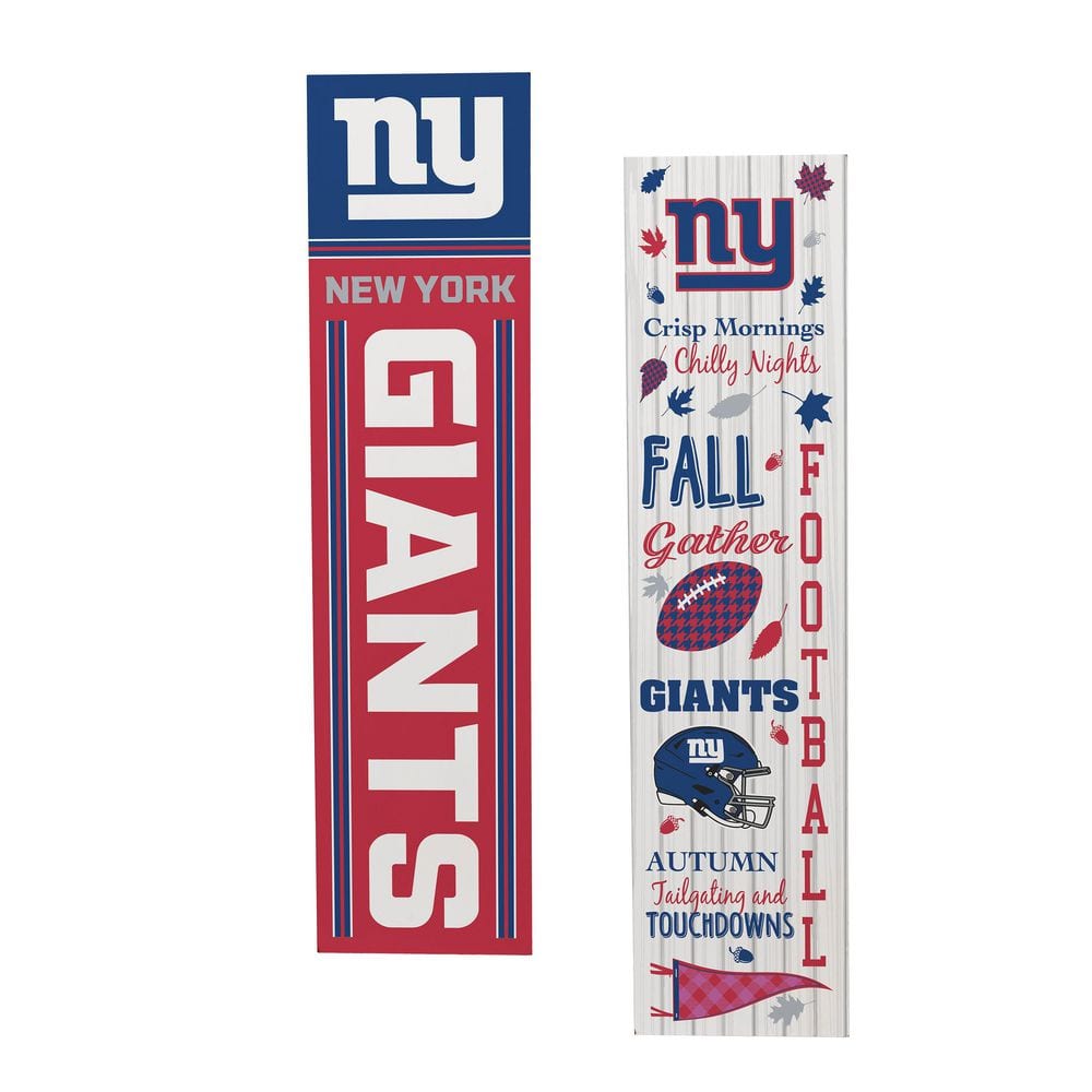 47 in. Double-Sided Leaner Fall Seasonal Porch Sign, New York Giants price history on PriceWatchPro