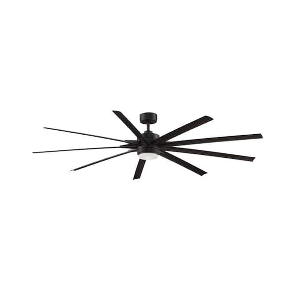 FANIMATION Odyn 84 in. Integrated LED Indoor/Outdoor Dark Bronze DC Motor Ceiling Fan with Light Kit and Remote Control
