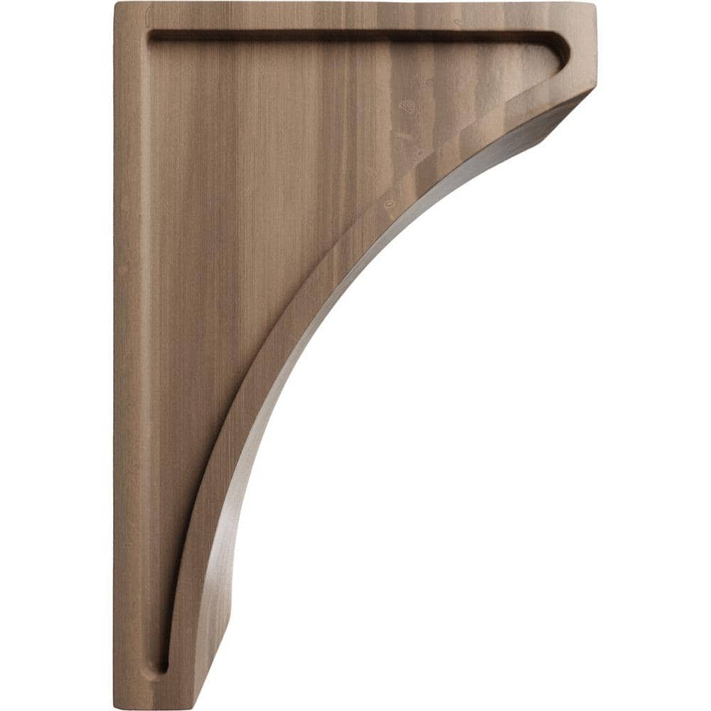 Medium Walnut Wood Corbel 3"W x 5.5"D x 8"H