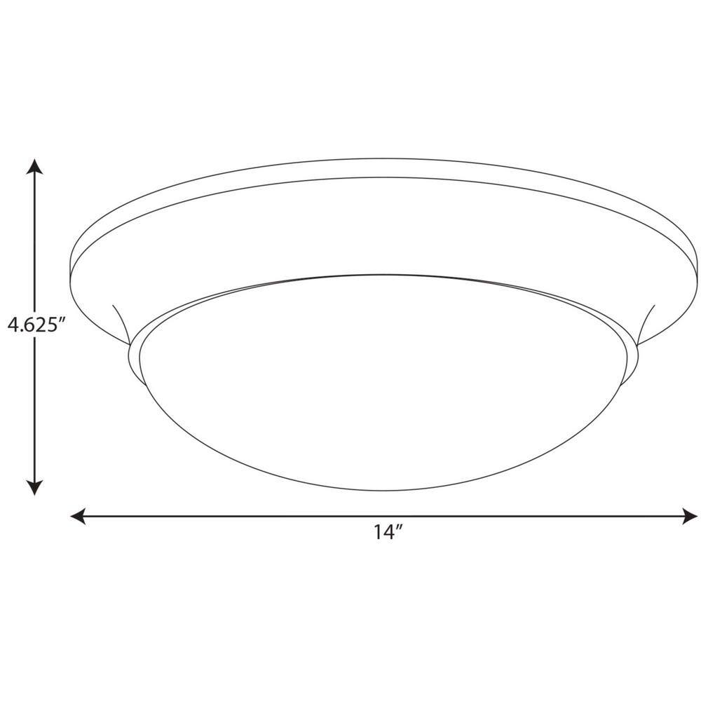 Satin Brass and Etched Glass 14" Flush Mount Light