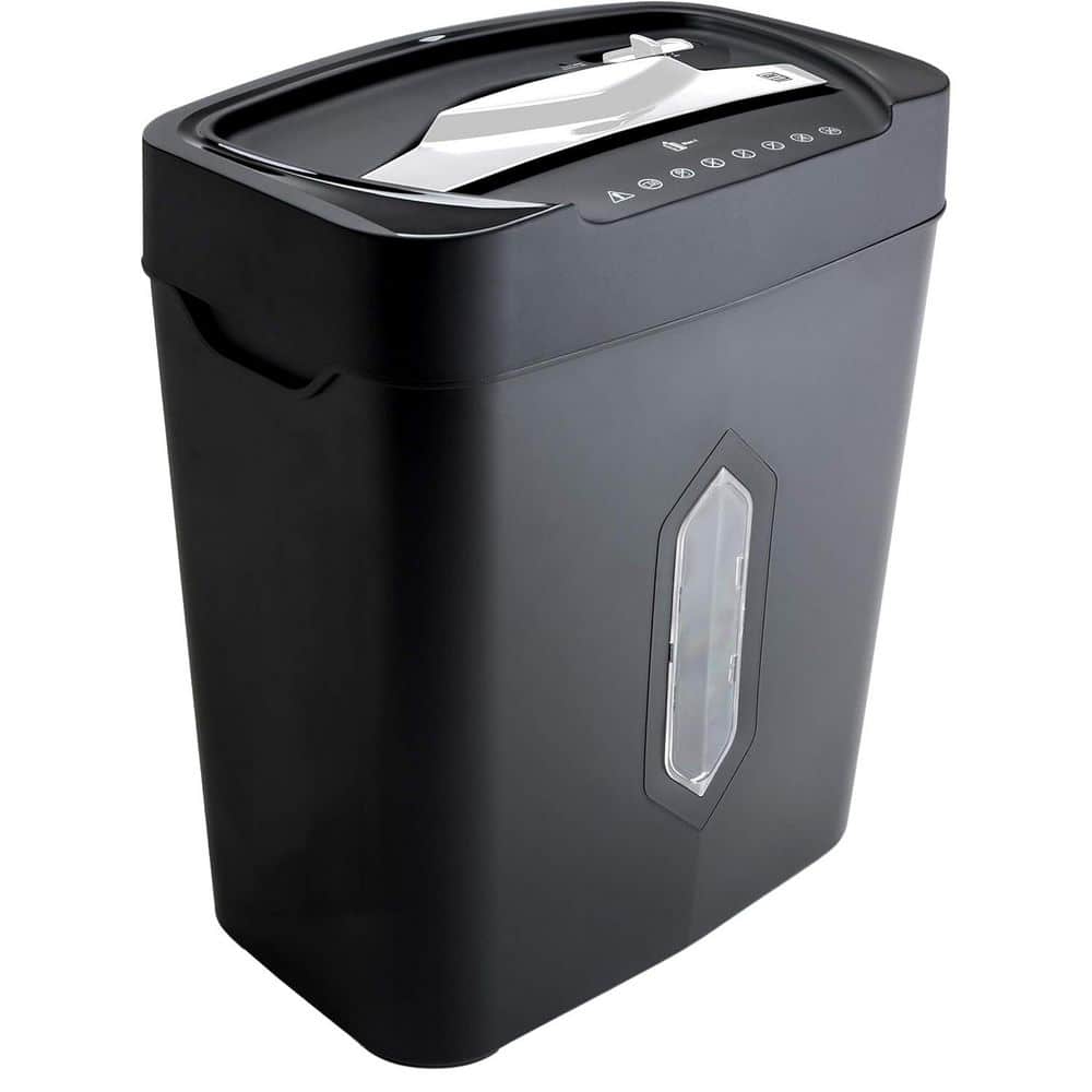 12-Sheet Crosscut Paper/Credit Card Shredder in Black, 4-Mode Control, Over