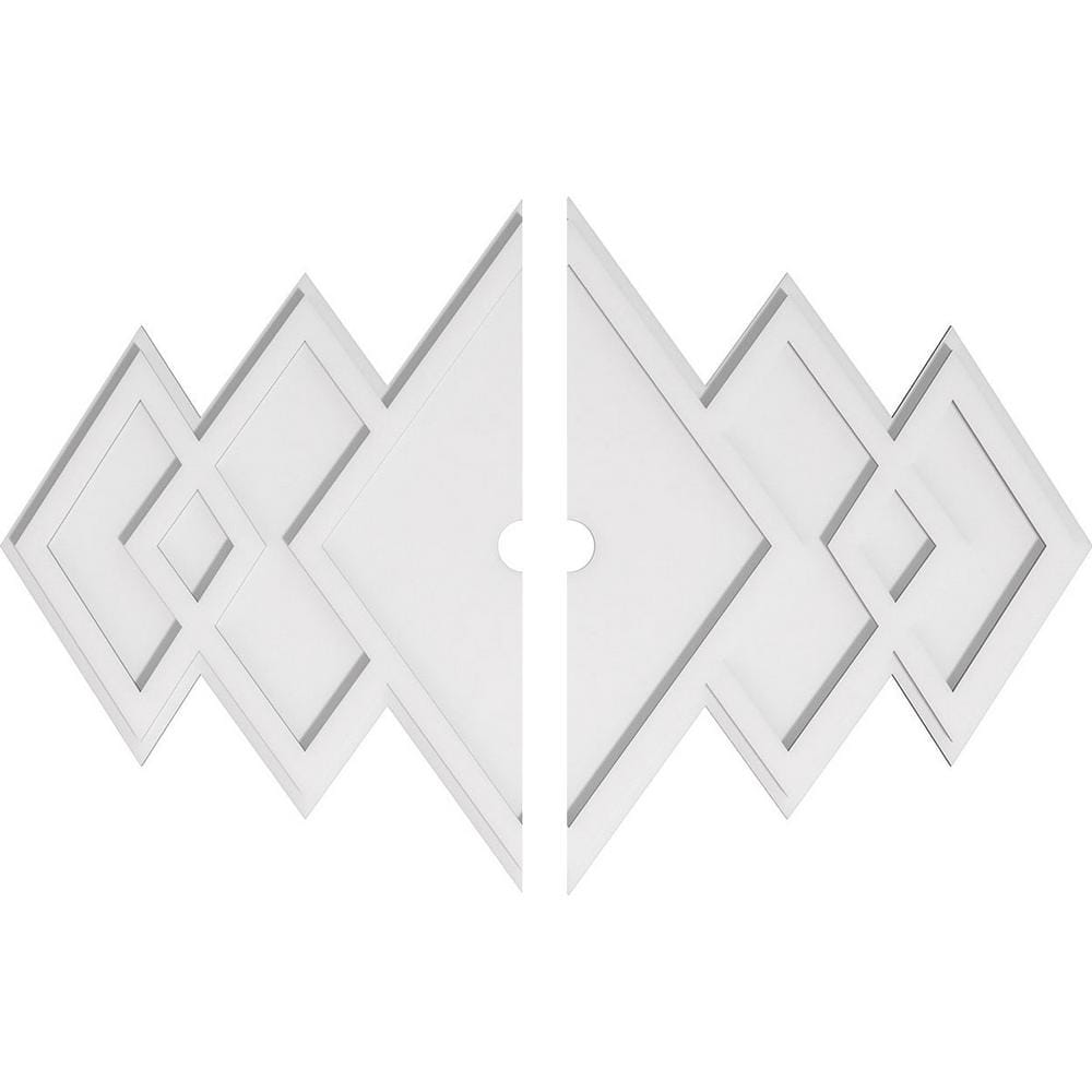 40 in. W x 26-5/8 in. H x 2 in. ID x 1 in. P Zoe Architectural Grade PVC Contemporary Ceiling Medallion (2-Piece) price history on PriceWatchPro