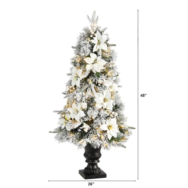 Artificial Christmas Snowman: Nearly Natural 4 ft - White!