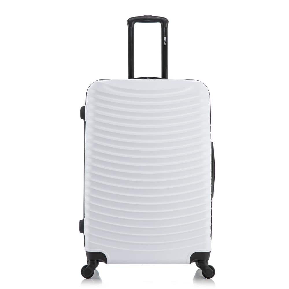 28 in. White Adly Lightweight Hardside Spinner