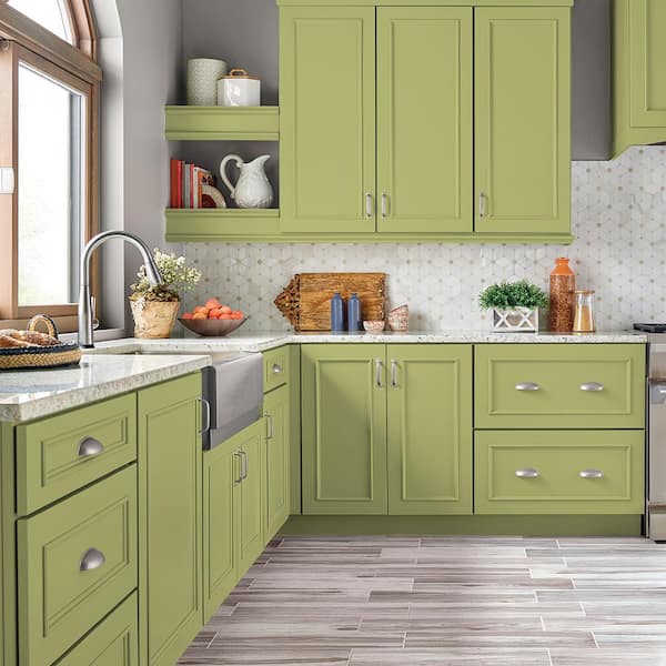 1 gal. #P360-4 Soda Pop Satin Enamel Interior/Exterior Cabinet, Door & Trim Paint