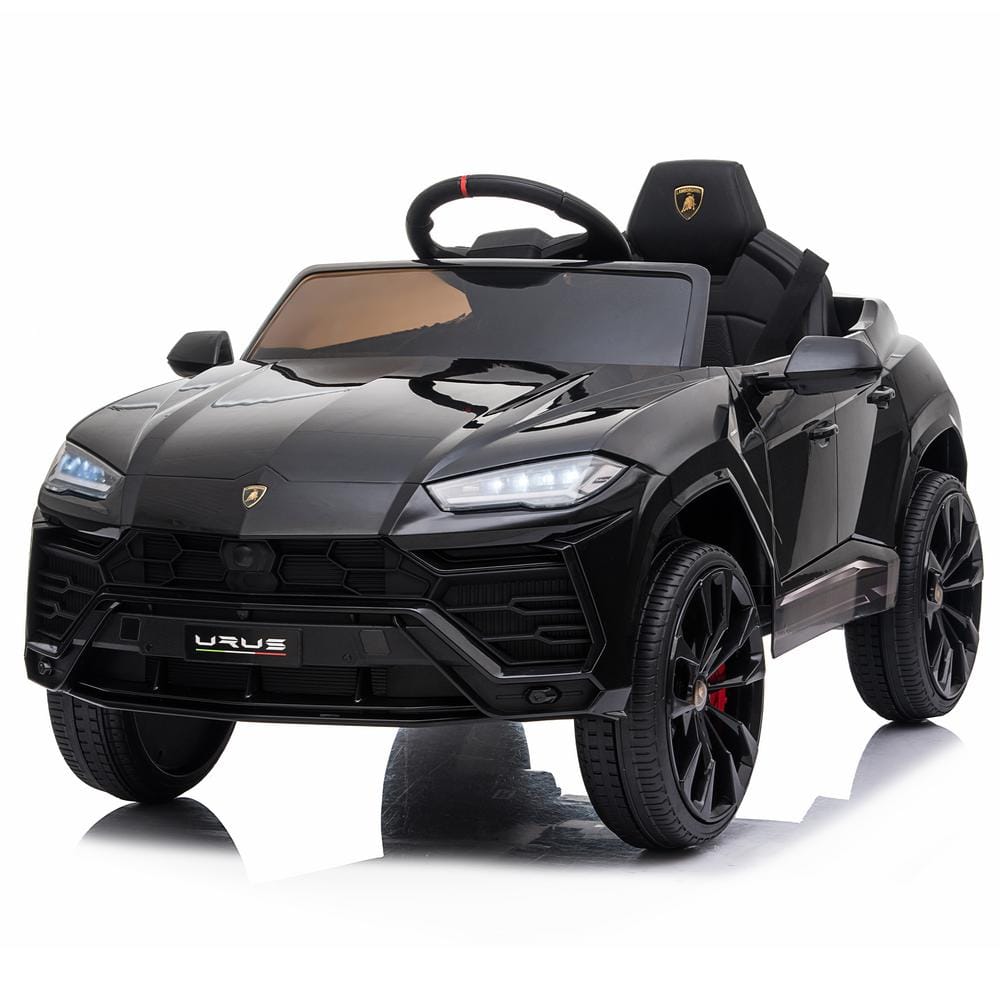 TOBBI Licensed Lamborghini Urus Kids Ride-On Car 12-Volt Electric Cars with Remote Control, Black, Blacks -  THP0021